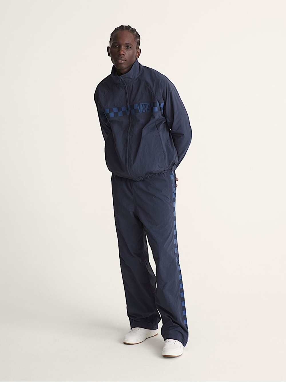 VANS Ronnie Tracksuit Lightweight Jacket and Pants SET Navy Blue NWT
